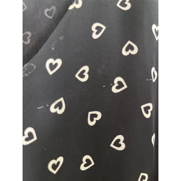 Torrid Top 5X Black Sheer Heart Novelty Retro Mod Whimsical Preppy 80s Boho - Picture 13 of 13